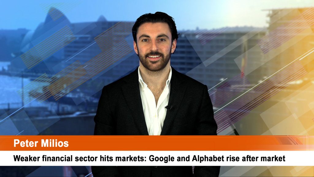 Weaker financial sector hits markets: Google and Alphabet rise after market
